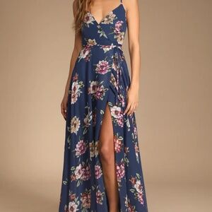 Lulu’s Print, wrap maxi dress